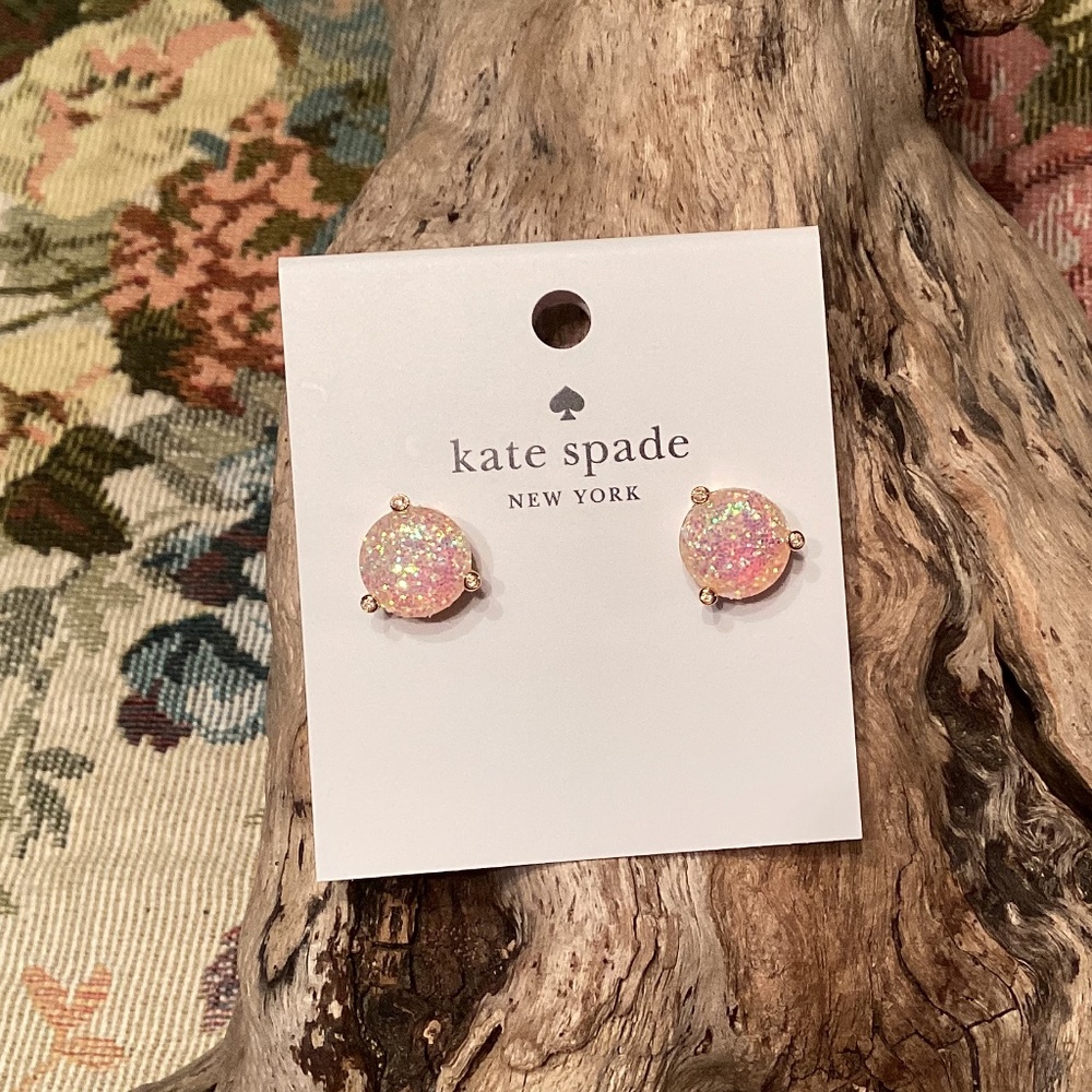 Kate Spade Rise N Shine Glitter Stud Earrings